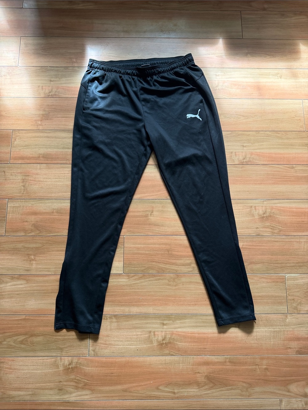 Puma Black Men's Performance Joggers with Logo